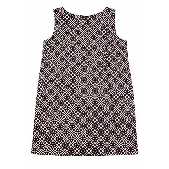 Alyx Shift Dress 24W Black Cream Taupe Print Sleeveless Business Casual Chic - Picture 7 of 7